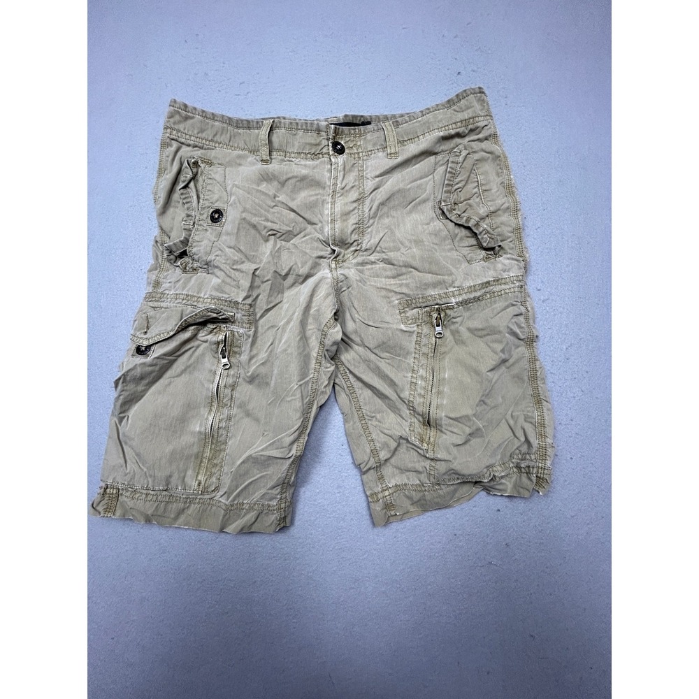 Converse Chuckin Classic Cargo Shorts Cotton Khaki Tan W32 Mens